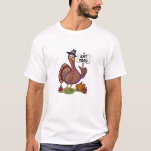Camiseta Comer Tofu Acción de Gracias Vegetariana Turquía G