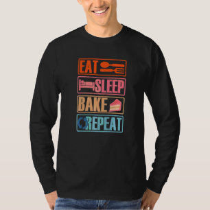 Camiseta Comer Tomas De Dormitorio Bake De Cocina Repetida
