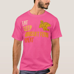 Camiseta Comer traje de ala de sueño Volando Repetir el Sky