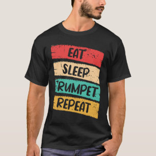 Camiseta Comer Trumpet de sueño repetirlo con Trump