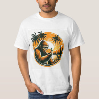 Camiseta Comer un pie de playa a un naranja