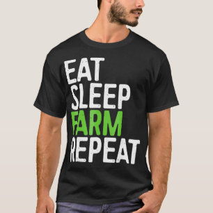 Camiseta Comer un regalo de agricultor de repetición de la 