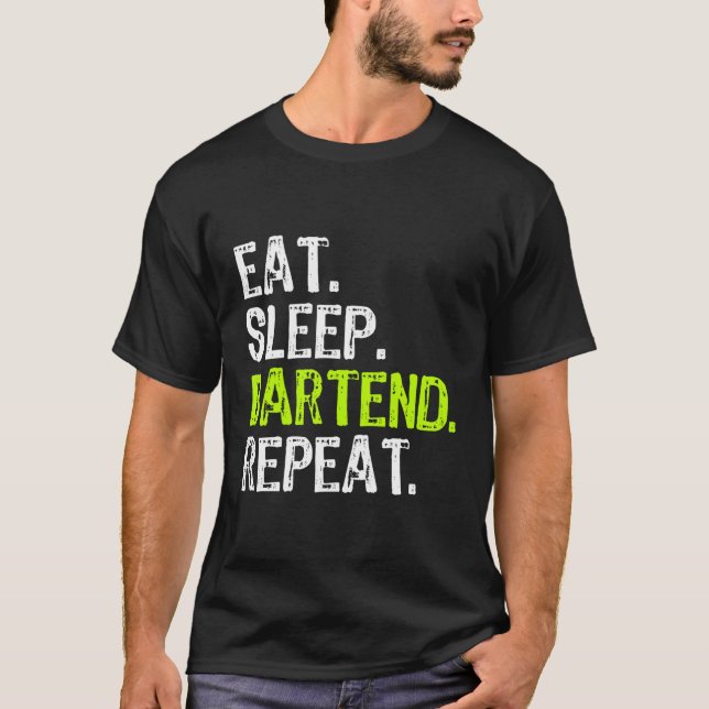Camiseta Comer un regalo divertido para el Bartender del su (Anverso)