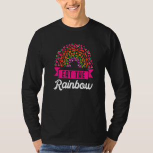 Camiseta Comer Veganismo Vegetariano Vegetariano Arcoiris