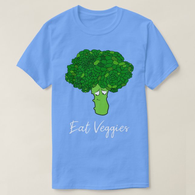 Camiseta Comer Vegetales Broccoli Vegetales (Diseño del anverso)