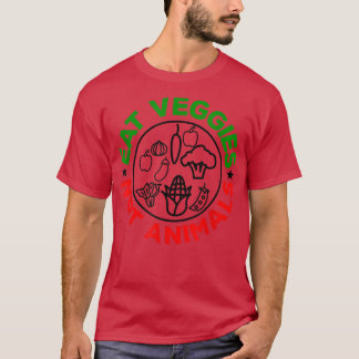 Camiseta Comer Vegetales No animales Vegetarios o veganos