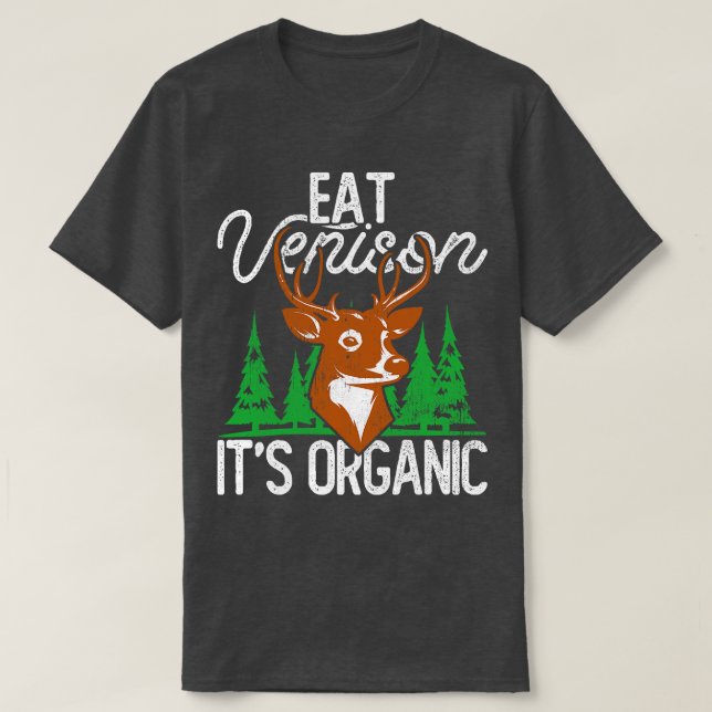 Camiseta Comer Veneno Su Caza Orgánica (Diseño del anverso)