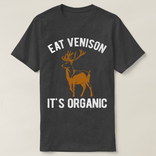 Camiseta Comer Veneno Su Caza Orgánica (Diseño del anverso)