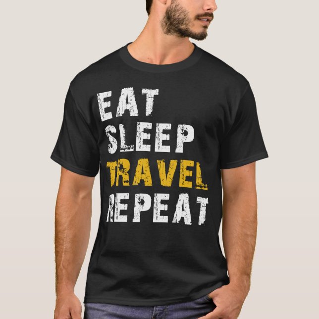 Camiseta comer viajes de sueño (Anverso)