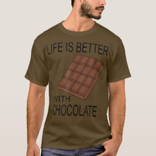 Camiseta Comer vida de chocolate con chocolate diciendo gra