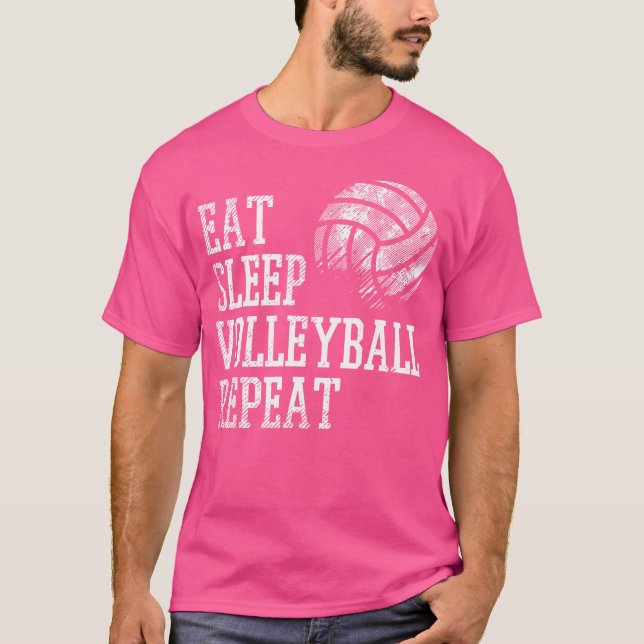 Camiseta Comer voleibol de sueño repite los jugadores diver (Anverso)