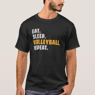 Camiseta Comer voleibol de sueño retro vin