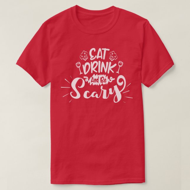Camiseta Comer y tener miedo (Diseño del anverso)