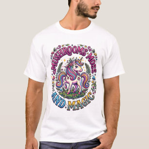 Camiseta comercial de hongos musgo y magia de unic