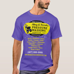 Camiseta comercial de limpieza de energía de lavad