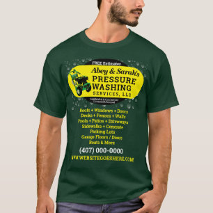 Camiseta comercial de limpieza de energía de lavad