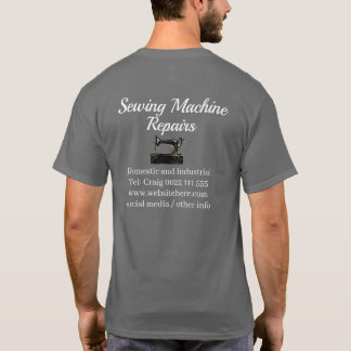 Camiseta comercial de reparación de máquina de cos