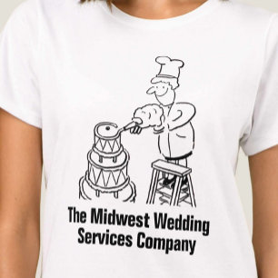 Camiseta comercial de servicios de Boda divertida