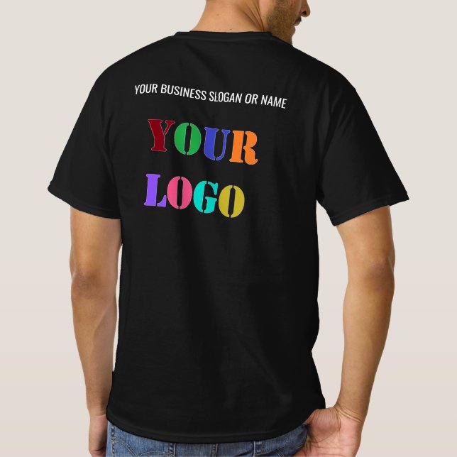 Camiseta comercial personalizado con su logotipo y (Reverso)