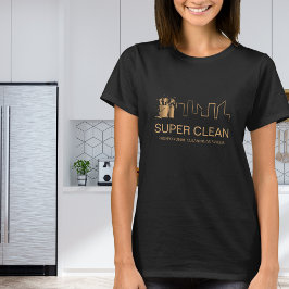 Camiseta Comercial residencial de la casa de limpieza profe
