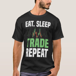 Camiseta Comercialización de acciones Comer Sleep Trade Rep