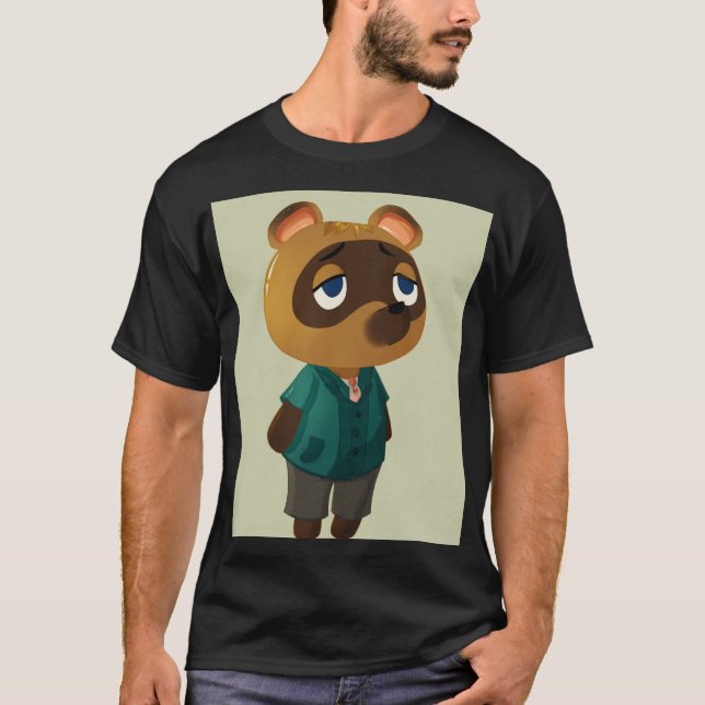 Camiseta Comerciante Chibi Cozy Tanuki  (Anverso)