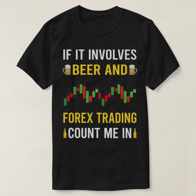 Camiseta Comerciante De Cerveza Y Forex (Diseño del anverso)