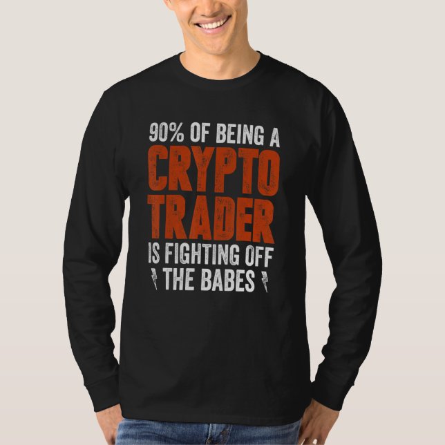 Camiseta Comerciante De Criptos Y Lucha Contra Las Babes (Anverso)