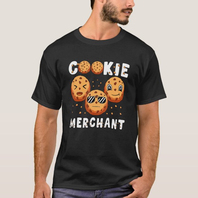 Camiseta Comerciante de galletas que hace hormigas cocina a (Anverso)