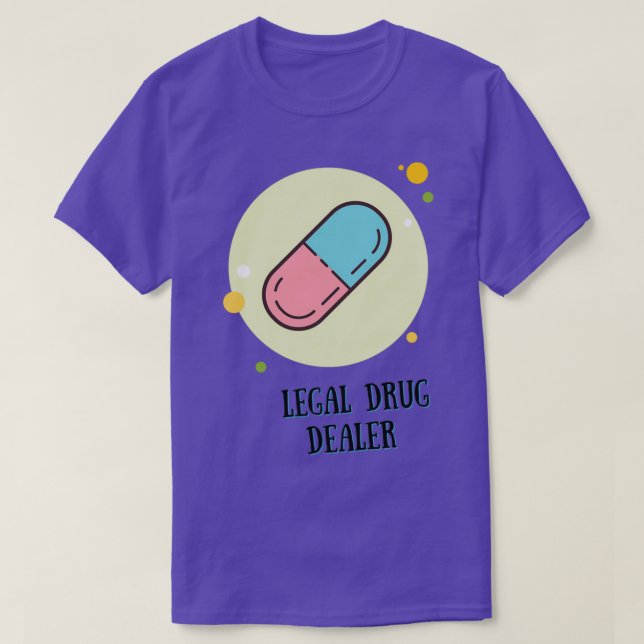 Camiseta Comerciante de medicamentos legales 47 (Diseño del anverso)