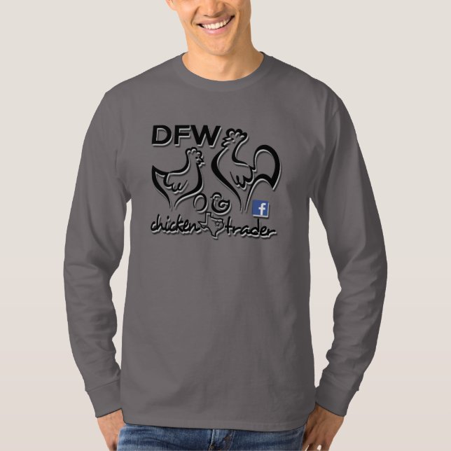 Camiseta Comerciante del pollo de DFW/pollo travieso (Anverso)