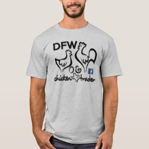 Camiseta Comerciante del pollo de DFW/qué el cloqueo