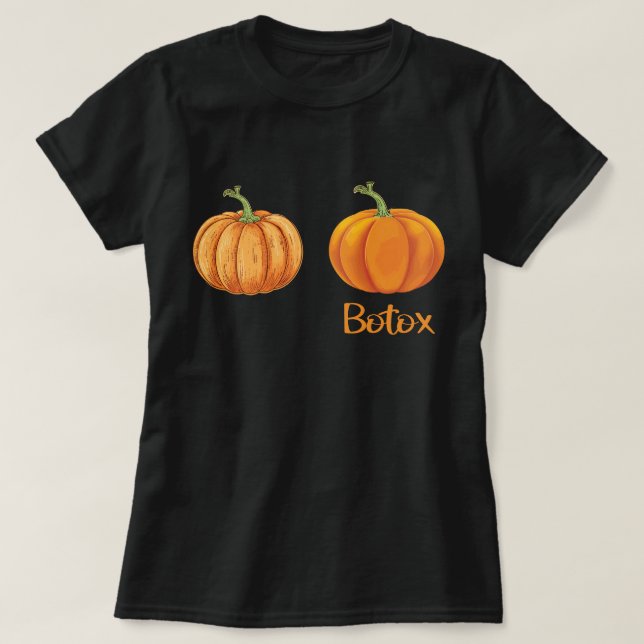 Camiseta Comerciante divertida de botox con calabaza Hallow (Diseño del anverso)