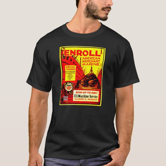 Camiseta Comerciante estadounidense de infantes de marina i (Anverso)