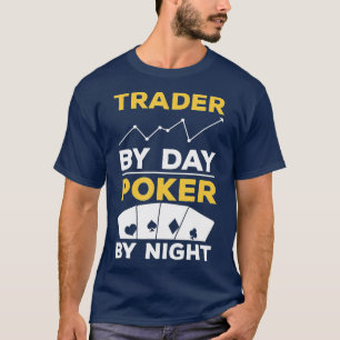 Camiseta Comerciante Por Día Póquer Por Tarjetas De Casino