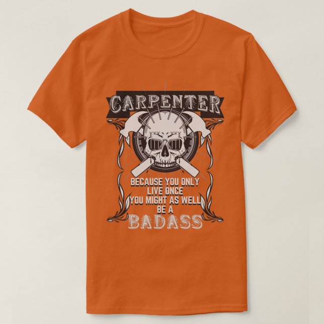 Camiseta Comerciantes de carpinteros de Badass Skulls Hamme (Diseño del anverso)