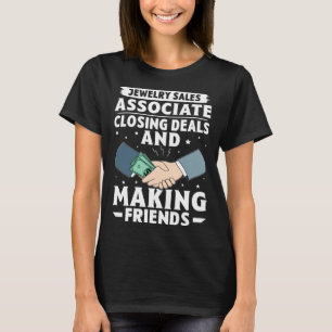 Camiseta Comerciantes de joyas asociadas de ventas de cierr