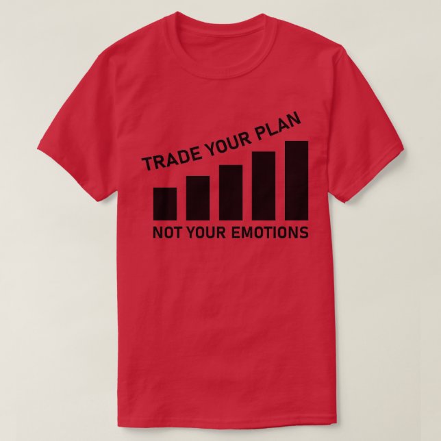 Camiseta Comerciar su plan no sus emociones Trader intercam (Diseño del anverso)
