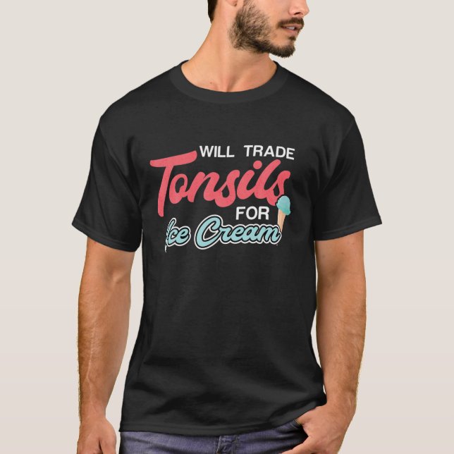 Camiseta ¿Comerciarán Toneladas Para La Tonsilectomía De Cr (Anverso)