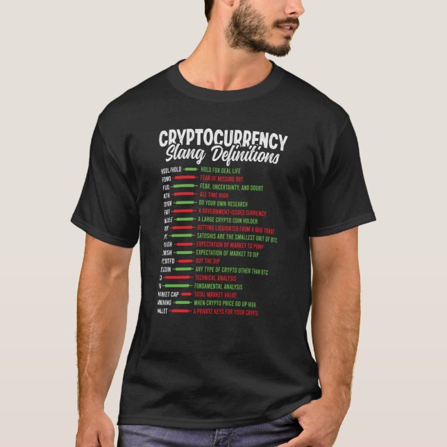 Camiseta Comercio de cadena de bloques de criptomoneda Fina (Anverso)