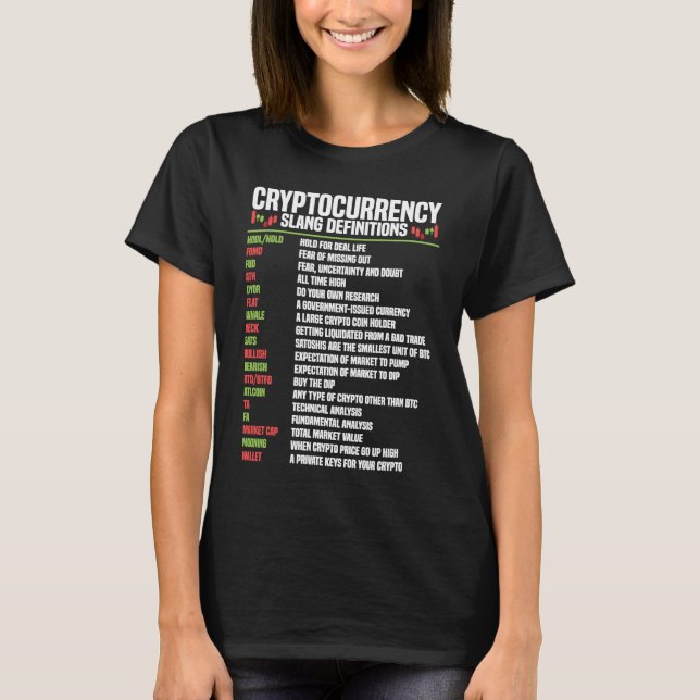 Camiseta Comercio de cadena de bloques de criptomoneda Fina (Anverso)