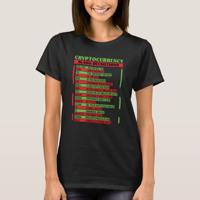 Camiseta Comercio de cadena de bloques de criptomoneda Fina (Anverso)