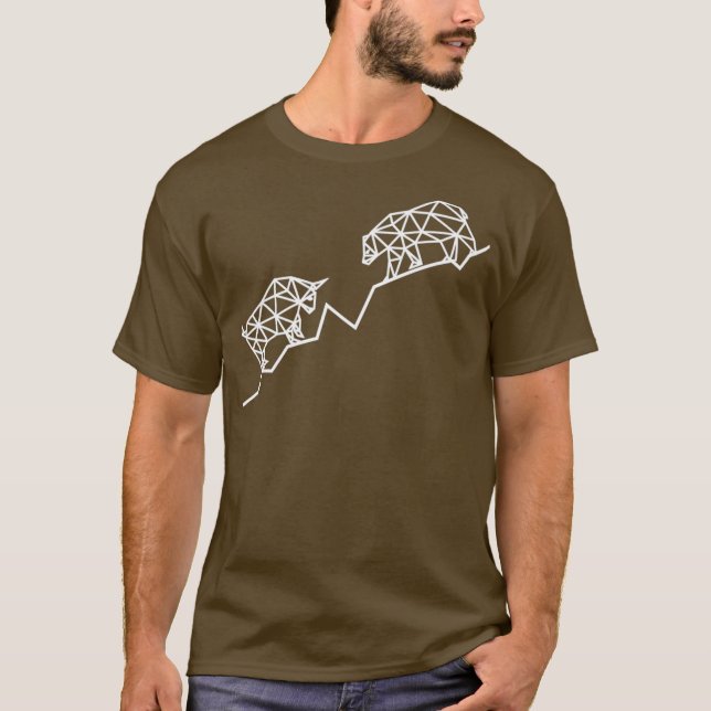 Camiseta Comercio de toros y osos e inversión en el mercado (Anverso)