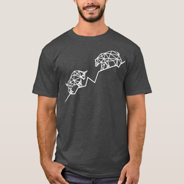 Camiseta Comercio de toros y osos e inversión en el mercado (Anverso)