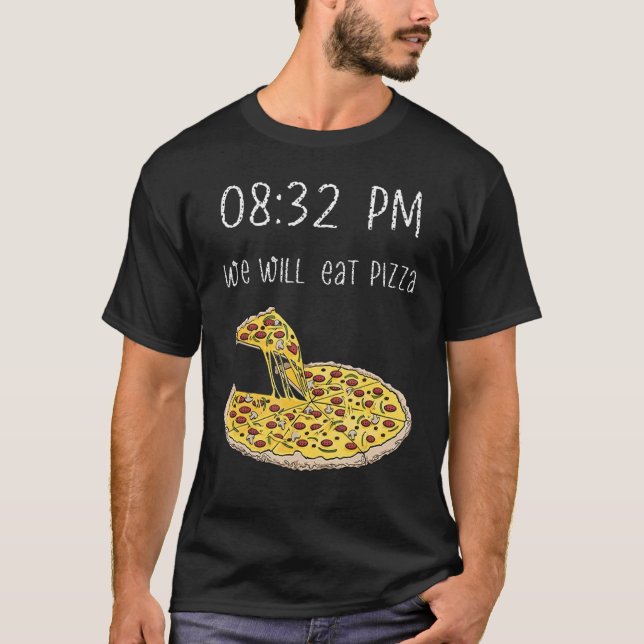 Camiseta Comeremos Pizza 0832 Pm (Anverso)