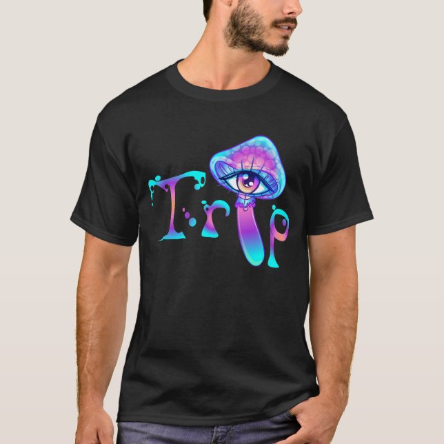 Camiseta Comerme champiñón y viaje (Anverso)