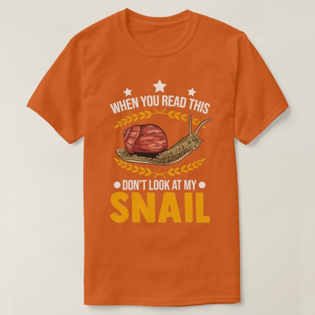 Camiseta Comestible de regalo de caracol (Diseño del anverso)