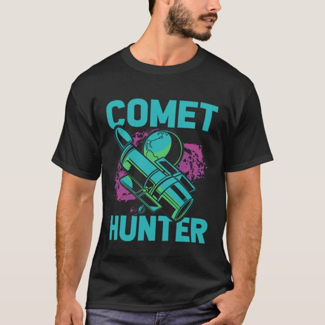 Camiseta Comet Hunter I Astronomy (Anverso)
