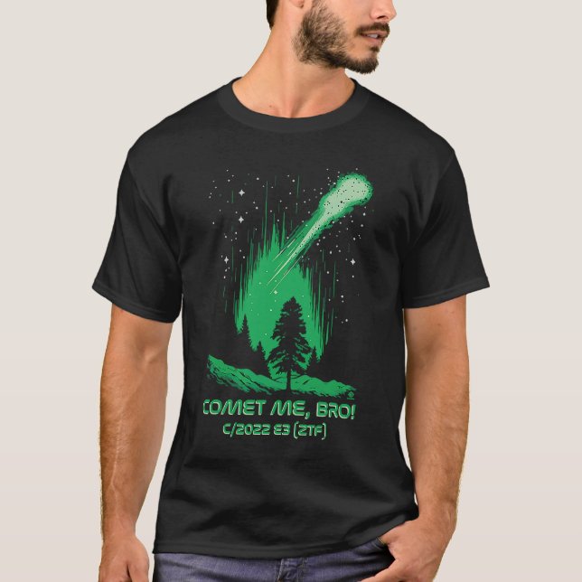 Camiseta Comet Me Bro Green Comet C2022 E3 ZTF (Anverso)