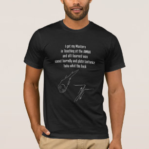 Camiseta Cometa Borrelly y plancha tectónico cuello oscuro
